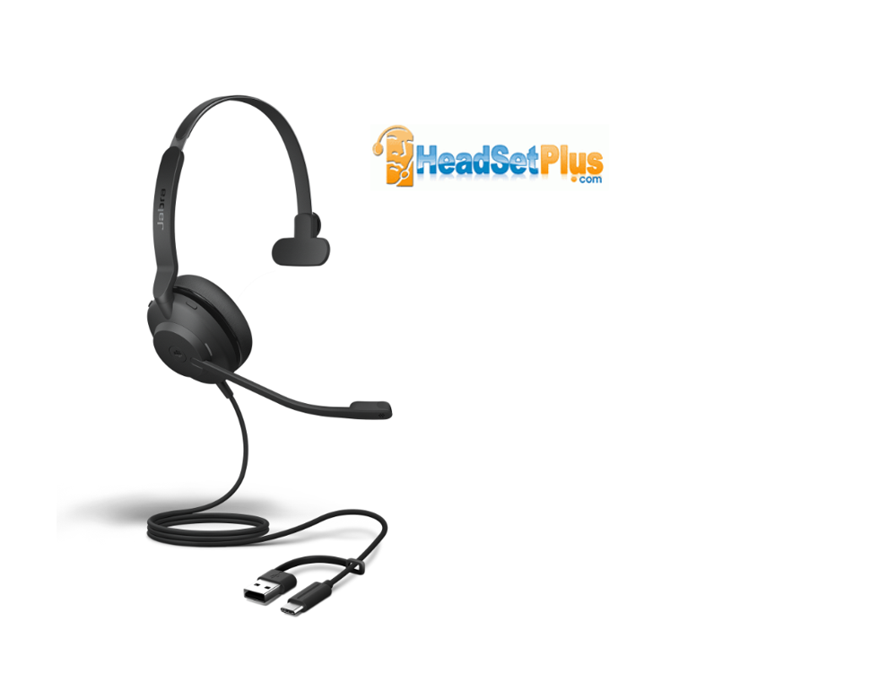 jabra evolve2 30 se ms teams mono pc usb-c/a corded headset view